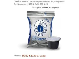 CAFFE' BORBONE RESPRESSO MISCELA BLU CAPSULE COMPATIBILE CON NESPRESSO