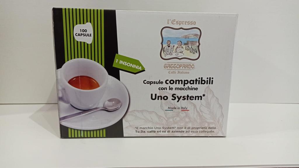 GATTOPARDO CAPSULE INSONNIA COMPATIBILI CON LE MACCHINE UNO SYSTEM