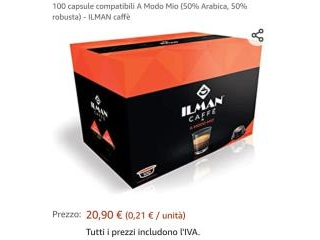 CAFFE'  A  MODO MIO CAPSULE COMPATIBILI ILMAN CAFFE'